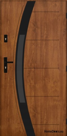 Exterior door PANTOR SATURN 03 right 100 golden oak thick 72mm warm