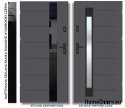 Warm exterior doors THERMO GLASS 4-pane package 70mm, OFF-THE-SHELF, 90 L