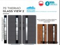 Warm exterior doors THERMO GLASS 4-pane package 70mm, OFF-THE-SHELF, 90 L
