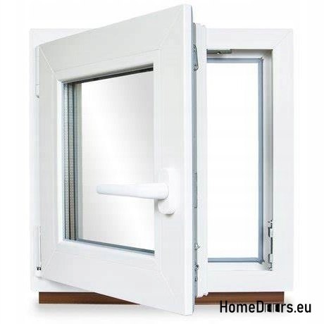 PVC WINDOW RU LEFT 600x600 / 60x60 DOUBLE-SIDED ANTHRACITE PVC WINDOW RU LEFT 600x600 / 60x60 DOUBLE-SIDED ANTHRACITE