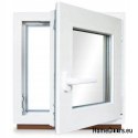 PVC WINDOW RU RIGHT 500x800 / 50x80 WHITE