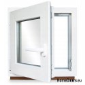 PVC WINDOW RU RIGHT 500x800 / 50x80 WHITE
