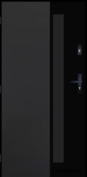 Exterior Door PANTOR ALPINE-PASIVE 01 Left 90 Anthracite Thick 72mm Warm