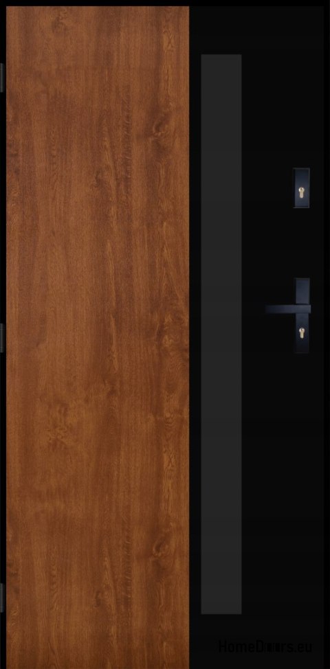 PANTOR ALPINE-PASIVE 01 Exterior Door Left 90 Golden Oak Thick72mm Warm PANTOR ALPINE-PASIVE 01 Exterior Door Left 90 Golden Oak Thick72mm Warm
