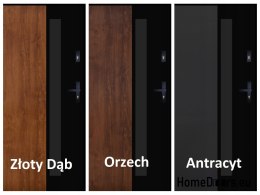 PANTOR ALPINE-PASIVE 01 Exterior Door Left 90 Golden Oak Thick72mm Warm