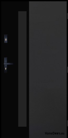 Exterior Door PANTOR ALPINE-PASIVE 01 Right 90 Anthracite Thick72mm Warm