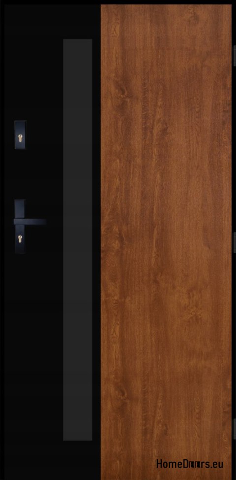 PANTOR ALPINE-PASIVE 01 Exterior Door Right 90 Golden Oak Thick 72mm