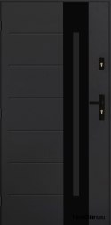 Exterior Door PANTOR ALPINE-PASIVE 03 Left 90 Anthracite Thick 72mm Warm