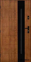 PANTOR ALPINE-PASIVE 03 Exterior Door Left 90 Golden Oak Thick72mm Warm