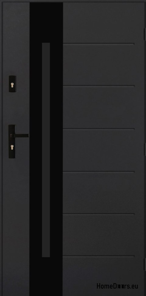 Exterior Door PANTOR ALPINE-PASIVE 03 Right 90 Anthracite Thick72mm Warm