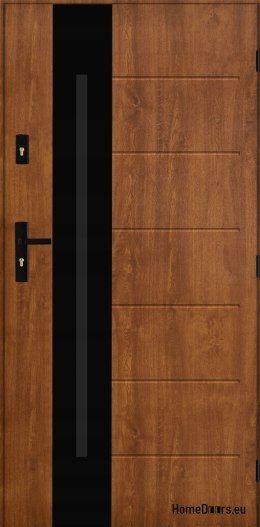 PANTOR ALPINE-PASIVE 03 Exterior Door Right 90 Golden Oak Thick 72mm