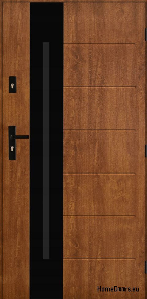 PANTOR ALPINE-PASIVE 03 Exterior Door Right 90 Golden Oak Thick 72mm