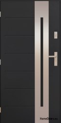 Exterior Door PANTOR ALPINE-PASIVE 04 Left 90 Anthracite Thick 72mm Warm