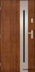 PANTOR ALPINE-PASIVE 04 Exterior Door Left 90 Golden Oak Thick72mm Warm