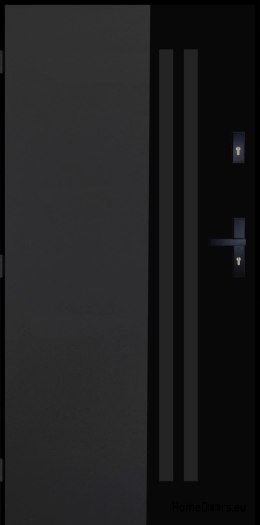 Exterior Door PANTOR BERGEN 01 Left 90 Anthracite Thick 72mm Warm