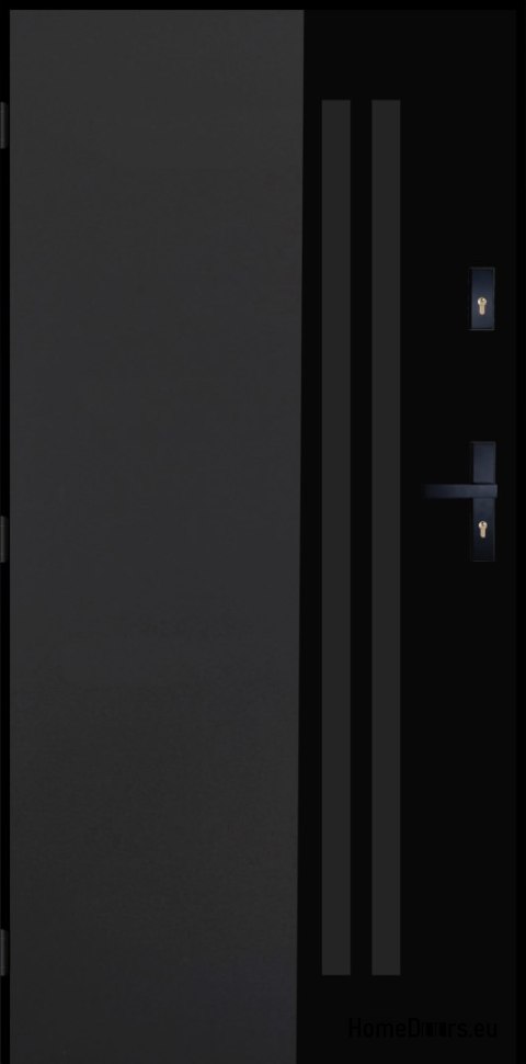 Exterior Door PANTOR BERGEN 01 Left 90 Anthracite Thick 72mm Warm