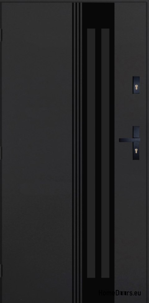 Exterior Door PANTOR BERGEN 02 Left 90 Anthracite Thick 72mm Warm