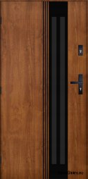 Exterior Door PANTOR BERGEN 02 Left 90 Golden Oak Thick 72mm Warm