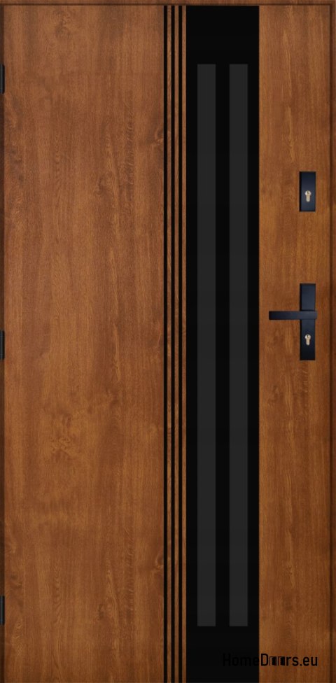 Exterior Door PANTOR BERGEN 02 Left 90 Golden Oak Thick 72mm Warm