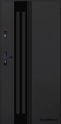 Exterior Door PANTOR BERGEN 02 Right 90 Anthracite Thick 72mm Warm