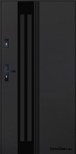 Exterior Door PANTOR BERGEN 02 Right 90 Anthracite Thick 72mm Warm