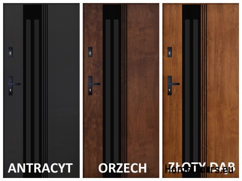 Exterior Door PANTOR BERGEN 02 Right 90 Anthracite Thick 72mm Warm Exterior Door PANTOR BERGEN 02 Right 90 Anthracite Thick 72mm Warm