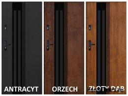 Exterior Door PANTOR BERGEN 02 Right 90 Golden Oak Thick 72mm Warm
