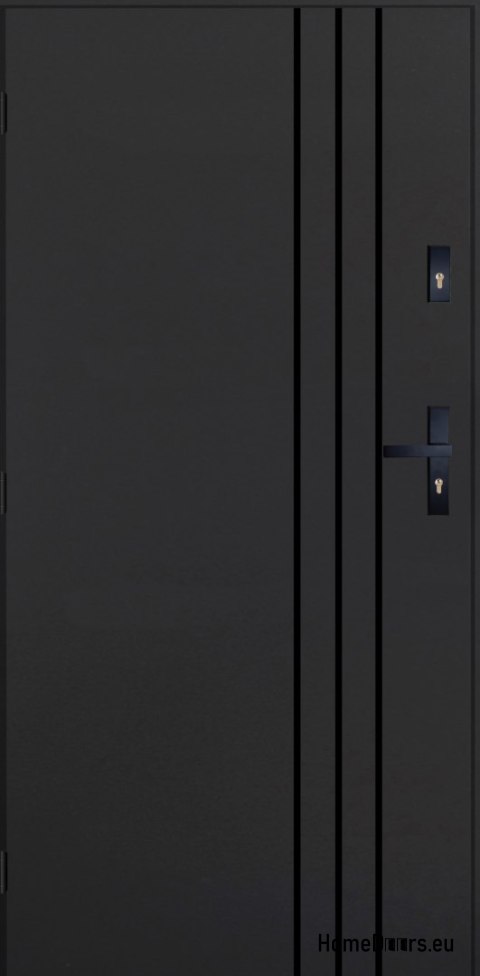 Exterior Door PANTOR HURON Left 80 Anthracite Thick 72mm Warm
