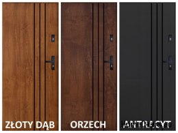 Exterior Door PANTOR HURON Left 80 Walnut Thick 72mm Warm