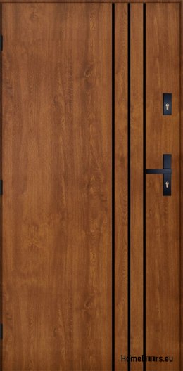 Exterior door PANTOR HURON left 90 golden oak thick 72mm warm