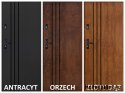 Exterior Door PANTOR HURON Right 80 Anthracite Thick 72mm Warm