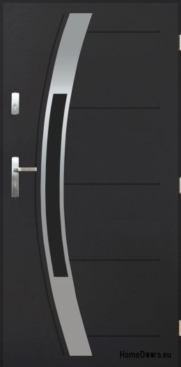 Polish exterior door FAGOT 01 90 RIGHT anthracite
