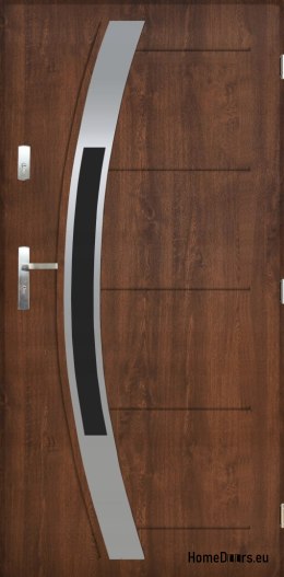 Polish exterior door FAGOT 01 90 RIGHT walnut