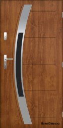 Polish exterior door FAGOT 01 90 RIGHT golden oak