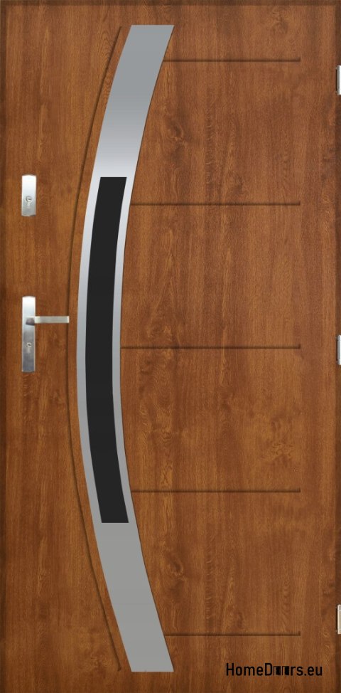 Polish exterior door FAGOT 01 90 RIGHT golden oak Polish exterior door FAGOT 01 90 RIGHT golden oak