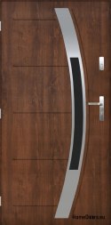 Polish exterior door FAGOT 01 90 left walnut