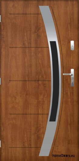 Polish exterior door FAGOT 01 90 left golden oak