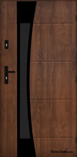 Polish exterior door FAGOT 02 80 right walnut