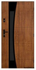 Polish exterior door FAGOT 02 80 right golden oak