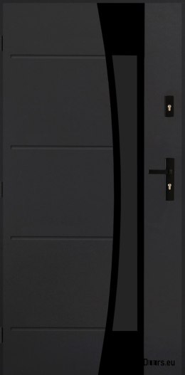 Polish exterior door FAGOT 02 90 left ANTHRACITE