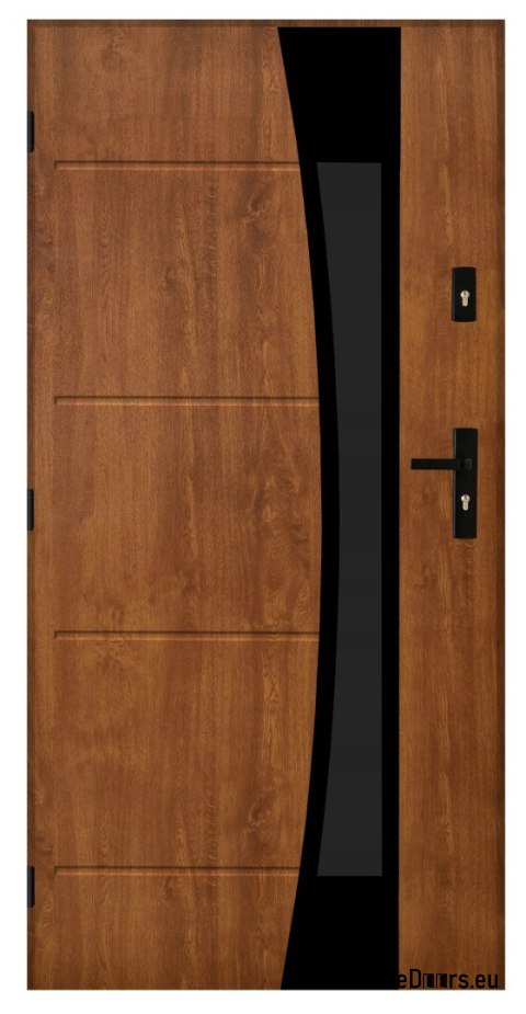 Polish exterior door FAGOT 02 90 left golden oak Polish exterior door FAGOT 02 90 left golden oak