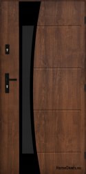 Polish exterior door FAGOT 02 90 right walnut