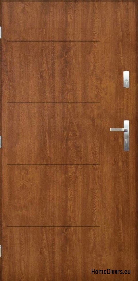 Polish exterior door SAMBA 80 Left golden oak Polish exterior door SAMBA 80 Left golden oak