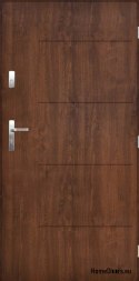 Exterior doors Polish SAMBA 80 RIGHT walnut