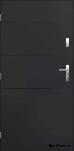 Polish exterior door SAMBA 90 Left anthracite