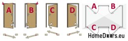 Exterior doors Polish SAMBA 90 RIGHT walnut