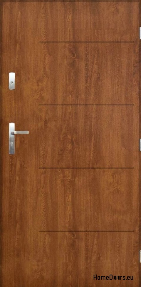 Polish exterior door SAMBA 90 RIGHT golden oak Polish exterior door SAMBA 90 RIGHT golden oak