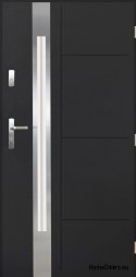 Polish Steel Exterior Door 55mm Sonata 03 90 Right Anthracite