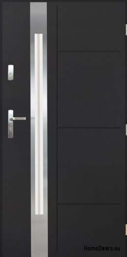 Polish Steel Exterior Door 55mm Sonata 03 90 Right Anthracite