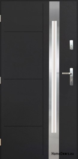 Polish Steel Exterior Door 55mm Sonata 03 90 Left Anthracite